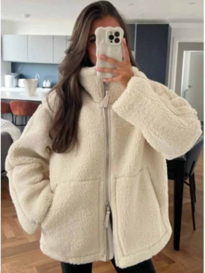 ANGELINA | Kurtka z Pluszowego Fleece