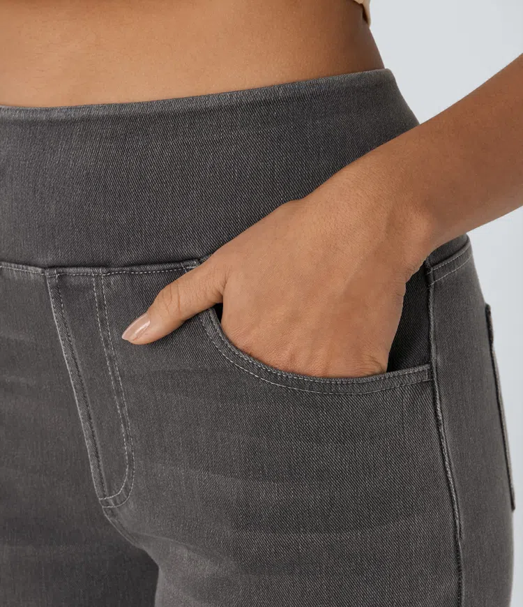 Solène™ | Luźne Jeansy z Szerokimi Nogawkami