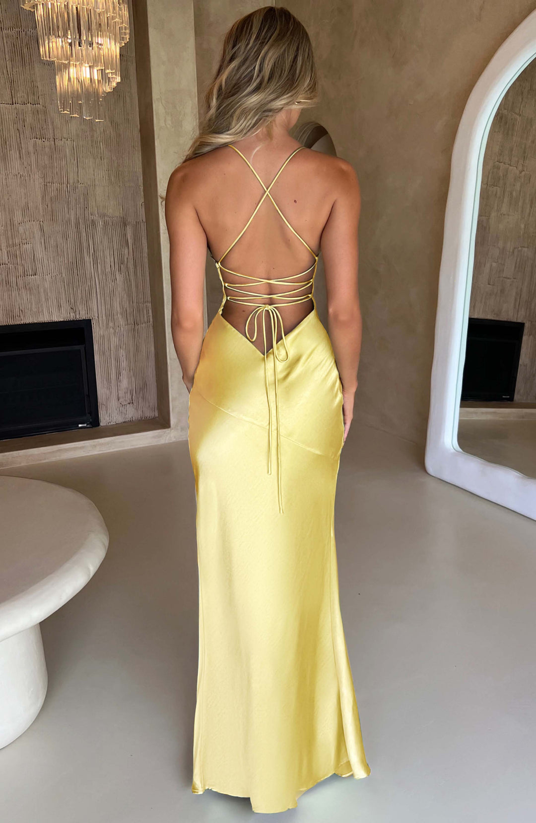 Natalie - Satynowa Sukienka Maxi