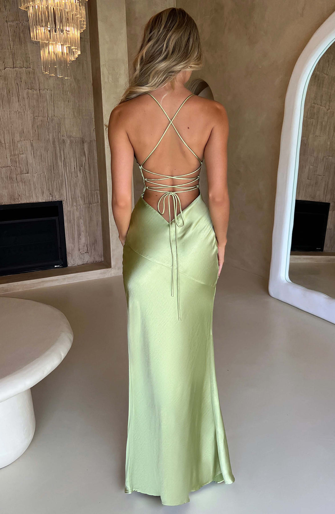 Natalie - Satynowa Sukienka Maxi