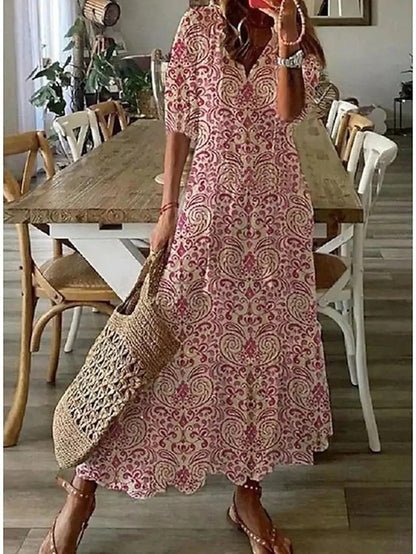 Luna | Bezwysiłkowa Sukienka Boho o Wspaniałym Kroju