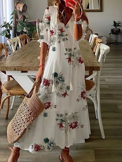 Luna | Bezwysiłkowa Sukienka Boho o Wspaniałym Kroju